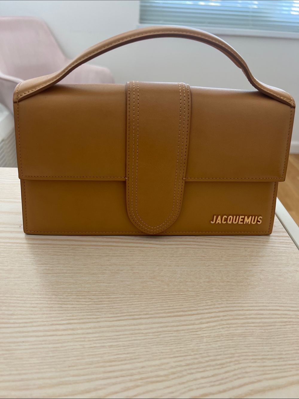 Jacquemus Tan Leather Top-Handle Satchel